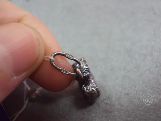 подвеска кулон собака щенок собачка пудель серебро 925 проба вес 4,84 г Де купити