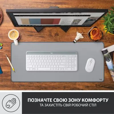 Купити Коврик для мышки Logitech Desk Mat Studio Series Mid Grey (956-000052)