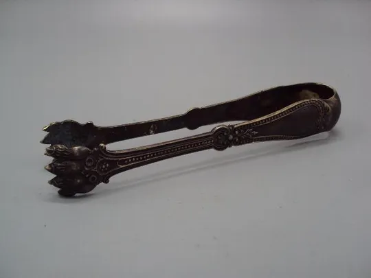 Щипцы для сахара львиные лапы льва Norblin Galw Варшава Норблин латунь посеребрение 14 см №13521 Ціна