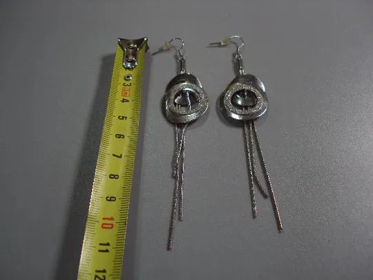 Купити бижутерия серьги подвесные длинные 10,5 см №10879