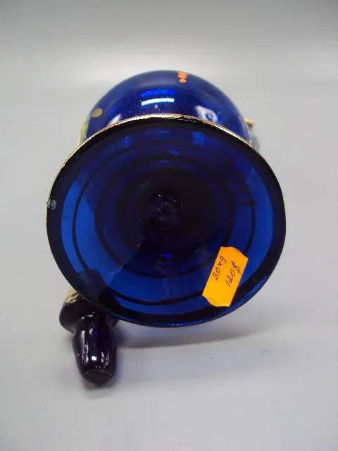 Кувшин кобальт Иран король Шах Реза Пехлеви кобальтовое роспись высота с крышкой 29,5 см №13950 Недорого