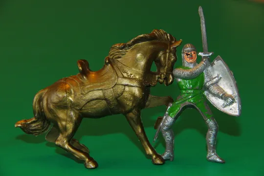 ЛИЦАР НОРМАН  з МЕЧЕМ НА КОНІ рыцарь COMANSI JECSAN IDEAL 65-70мм ІСПАНІЯ З аукціону