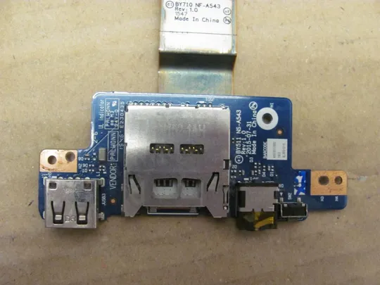 номер0149-13 Плата USB Card reader Audio BY511 NS-A543 для LENOVO IdeaPad Y700 Y700-17 Y700-17iSK оригінал З аукціону
