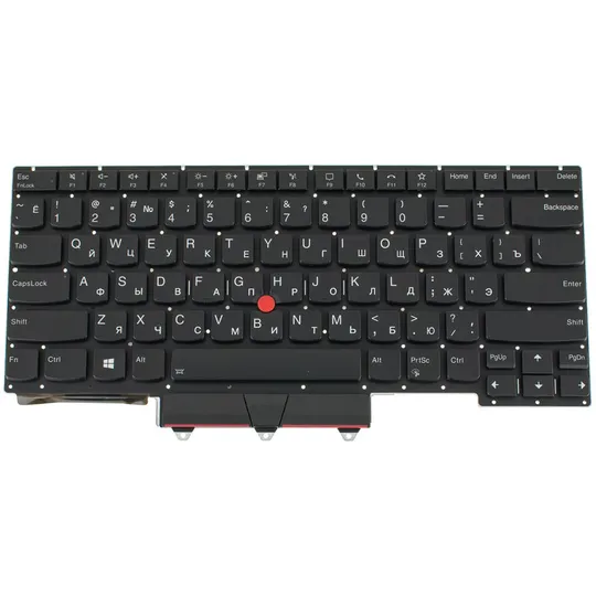 Купити Клавіатура для ноутбука LENOVO (ThinkPad: E14 Gen 2) rus, black, без фрейма, підсвічування клавіш