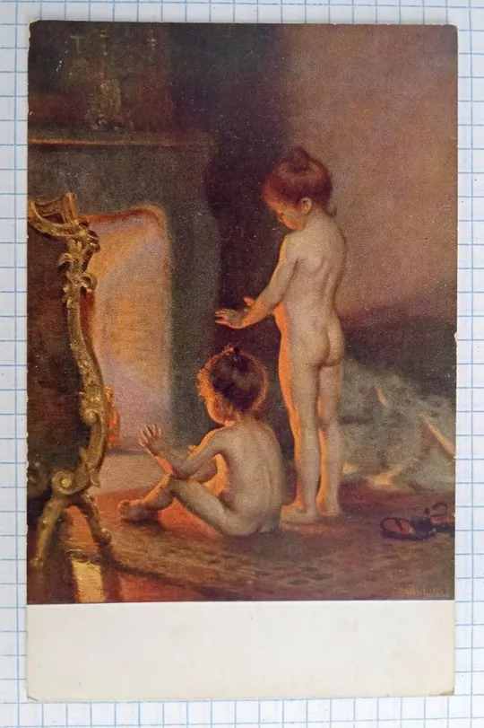 Поштова картка листівка Nach dem Bade Paul Peel поч. XX ст. Germany Dc014 Ціна