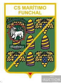 фото, значок футбол  ФК Маритиму Мадейра Португалия (серия герб города и эмблема клуба)