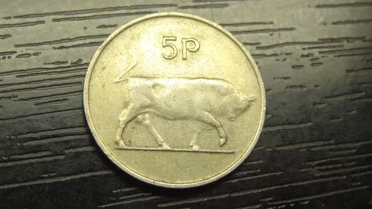 5 пенсів 1976 Ірландія велика Ціна