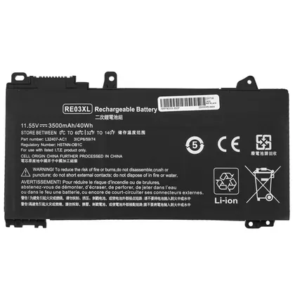 фото, Батарея для ноутбука HP RF03XL (ProBook 450 G7, 455 G7) 11.55V 3500mAh 40Wh Black