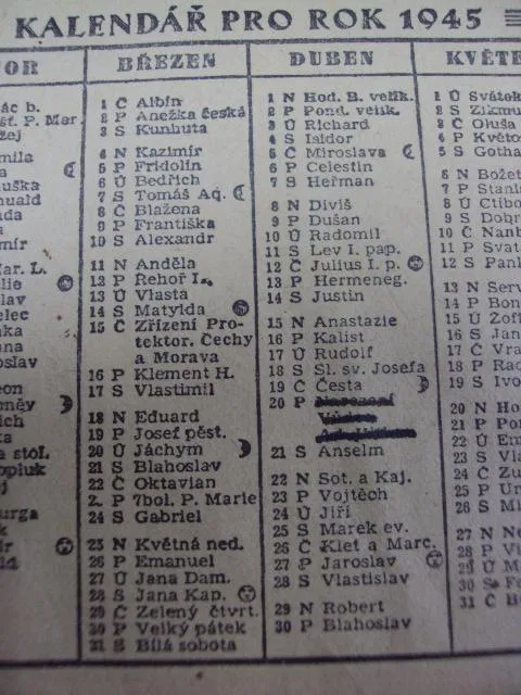 календарь 1945 год двухсторонний З аукціону