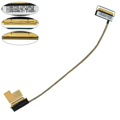 фото, Шлейф матриці для ноутбука Lenovo (ThinkPad: T490, T495) 30pin FHD LED (DC02C00DY20)