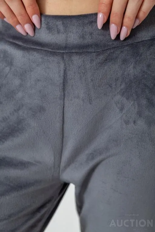 Спорт костюм женский велюровый, цвет серый, 244R9110 Недорого