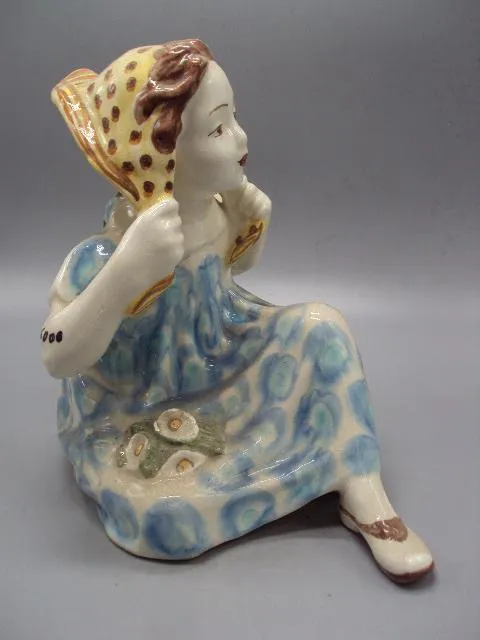 Купити Фигура фарфор статуэтка ЗиК Конаково ветерок девушка с платком девочка завязывает платок 24 см №100