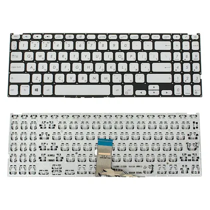 фото, Клавіатура для ноутбука ASUS (X512 series) rus, silver, без фрейма