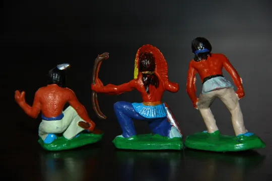 индейцы резиновые  40-45мм НАБОР №2  ### Де купити