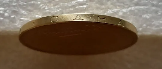 (5267) 1 гривня 2011 царапина штемпеля + напливи металу на аверсі (1 гривна 2011 брак) Недорого