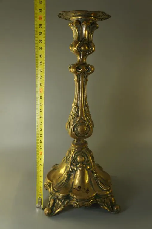 Купити Подсвечник ажурный латунь Варшава клеймо высота 31 см №913