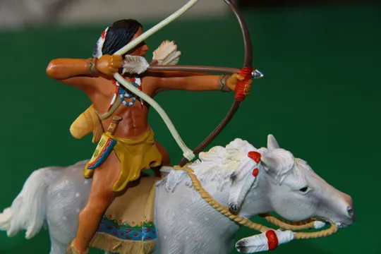 Купити ІНДІАНЕЦЬ СІУ З ЛУКОМ на коні индеец SCHLEICH 90-100мм ФРГ ФРН