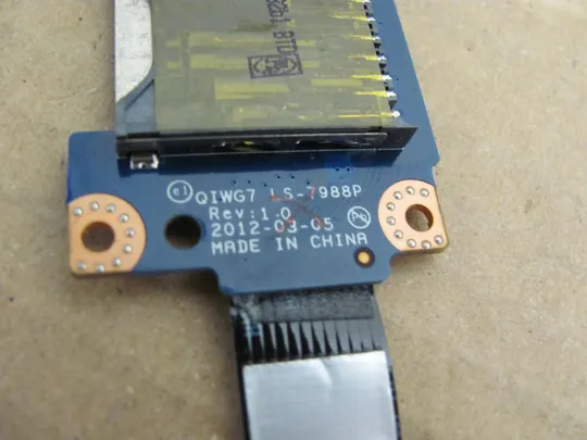 541-19 плата Audio Card Reader QIWG7 LS-7988P для LENOVO IdeaPad G770 G780 оригінал Характеристики