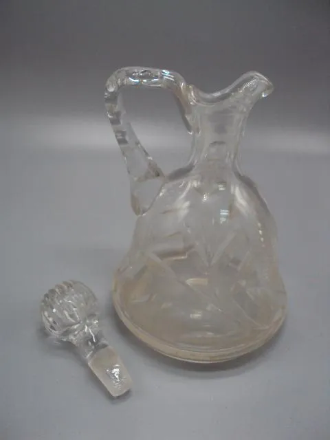 Кувшин графин резьба стеко высота с крышкой 22,2 см №13951 Де купити