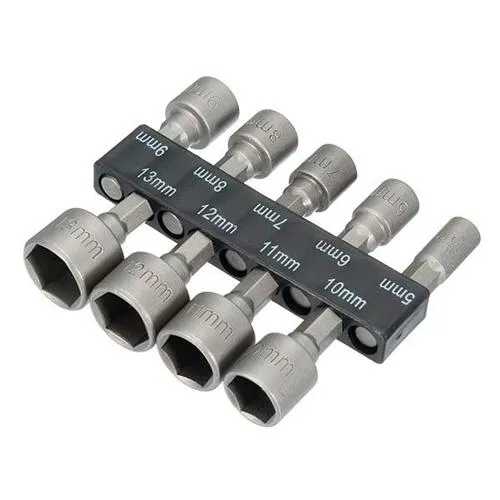 Набор торцевых головок бит 9шт 5-13мм, 1/4&amp;quot; под шуруповерт Ціна