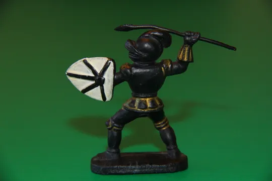 ЧОРНИЙ ЛИЦАР НДР ІЗ СПИСОМ 54мм рыцарь ГДР Ціна