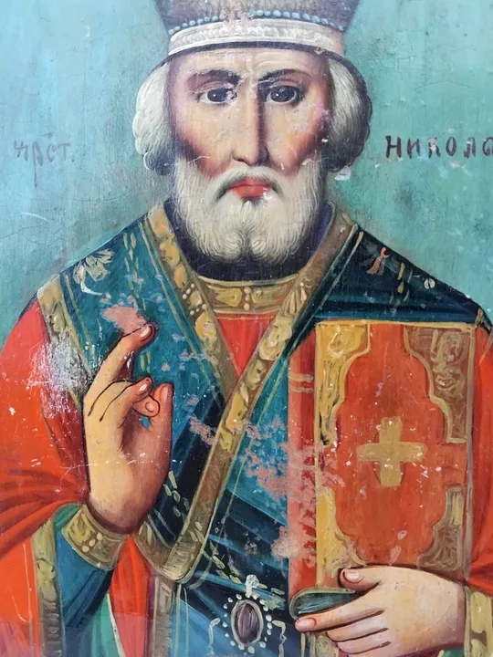 Икона 'Св. Николай' (дерево,масло) Ціна