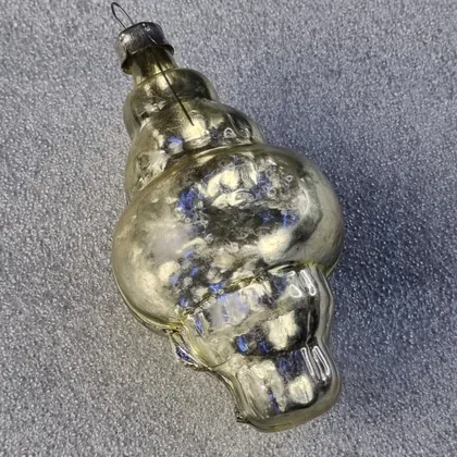 фото, Елочное украшение «золотая раковина» (ссср)