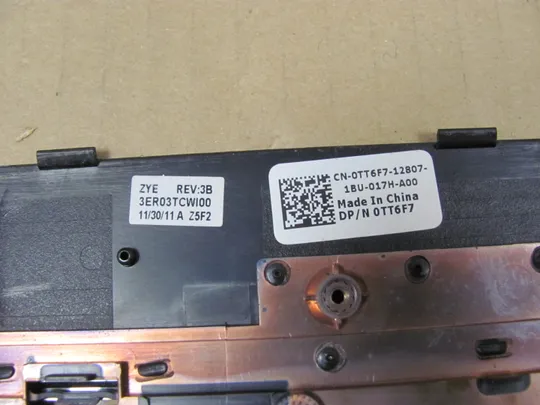 719-2 Кришка панель палмрест тачпад  0TT6F7 3ER03TCWI00 для  Dell Inspiron 17R N7110 оригінал Торговий майданчик