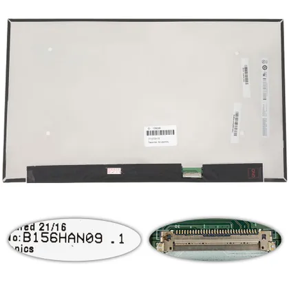 фото, Матриця 15.6" B156HAN09.1 (1920*1080, 30pin(eDP, IPS, 400cd/m2, 16.7M, 100% sRGB), LED, SLIM(без дод. панелі), матова, роз'єм