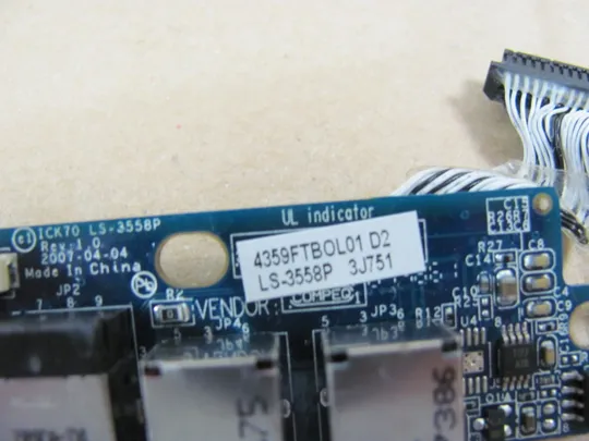 номер0331-24 плата модуль звуку  AUDIO ICK70 LS-3558P для Acer Aspire 7520 7720 7520G 7720G Плата звуку Аудіо панель audio board Де купити