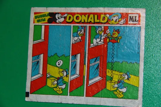 ВКЛАДИШ ЕТИКЕТКА ВІД ЖУВАЛЬНОЇ ГУМКИ вкладыш DONALD ML Продаж