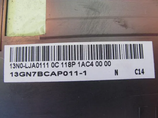 №45-3 Кришка панель палмрест та тачпад 13GN7BCAP011-1 для ASUS A54H A54L оригінал З аукціону