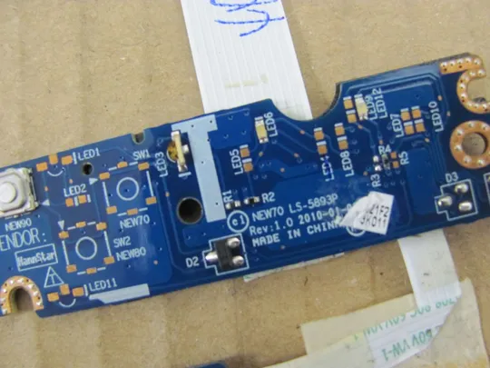 номер0164-26 плата кнопки,Плата клавіші,Кнопкова плата,Кнопковий модуль,Плата управління кнопками,button board вкл LS-5893P NBX000CNE00 для PACKARD BELL NEW91 New90 5742G 5742 PEW71 оригінал З аукціону