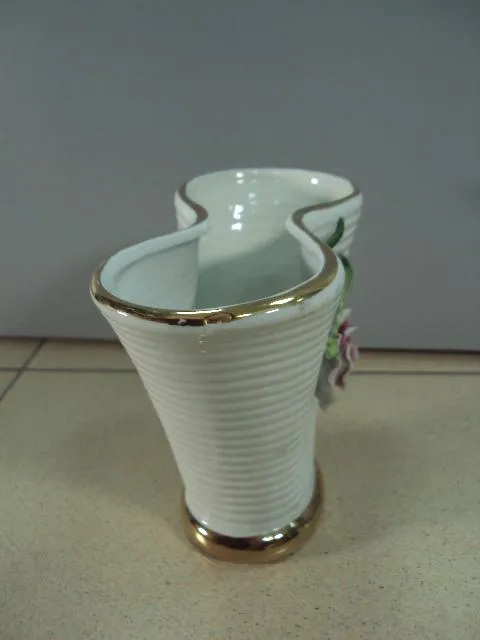 Ваза карандашница фарфор с цветком розой Германия высота 13,5 см,длина 15,8 см (№ 940) Де купити