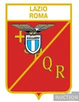 фото, значок футбол  ФК Лацио Рим Италия  (серия герб города и эмблема клуба)