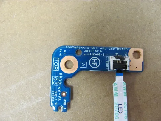 755-9 плата LED 450.0PH0A.0011  для  Dell Latitude 5530 E5530 5531 Precision 3570 3571 M3570 оригінал З аукціону