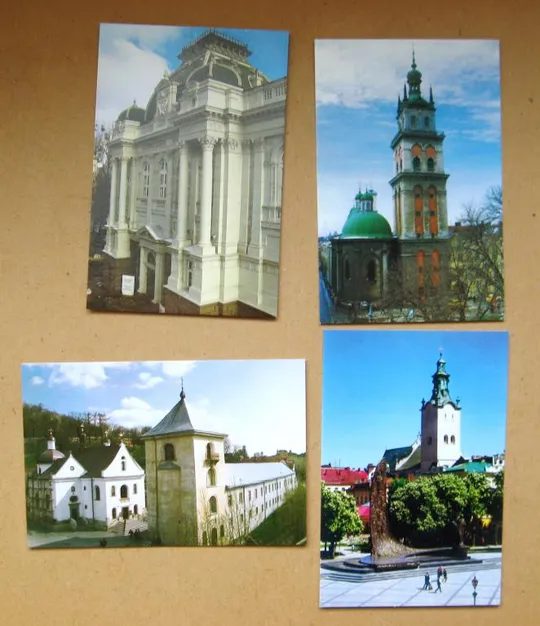 ЛЬВІВ - ЛЬВОВ = НАБОР ОТКРЫТОК  = 13 шт. З аукціону