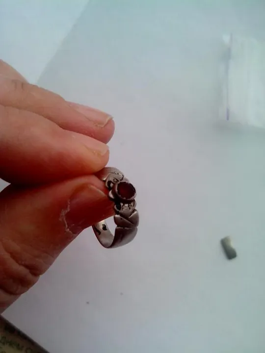Настоящее средневековое серебряное кольцо, требуется небольшой ремонт, 17 века.rt542 Продаж