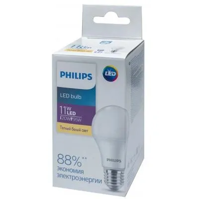 Купити Лампочка Philips Ecohome LED Bulb 11W E27 3000K 1PF/20RCA (929002299567)
