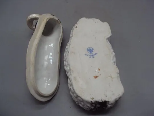 Масленка фарфор Кузнецов барашек шкатулка баран Кузнецова 10,5х17х14,7 см под реставрацию №2944 Інтернет-аукціон