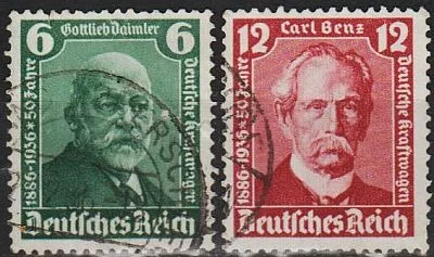 1936 - Рейх - Даймлер-Бенц Mi.604-605  _2,50 € Ціна