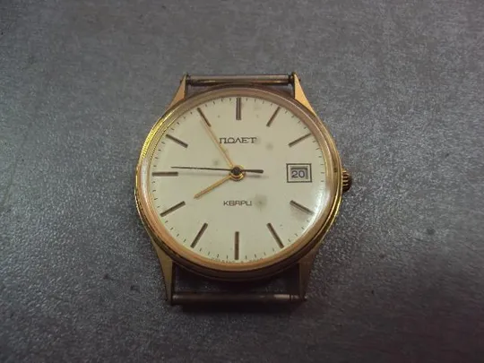 часы наручные полет кварц Х съезд досааф ссср позолота №454 Характеристики