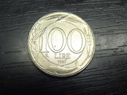 100 лір 1997 Італія Ціна