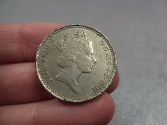 монета великобритания 10 пенсов 1997 №9681 З аукціону