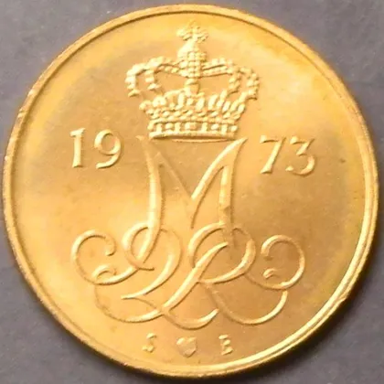 фото, 5 оре 1973 Данія UNC