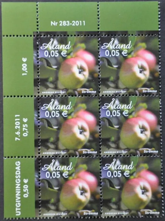 Аланд Финляндия Флора Яблоки 2011 Ціна