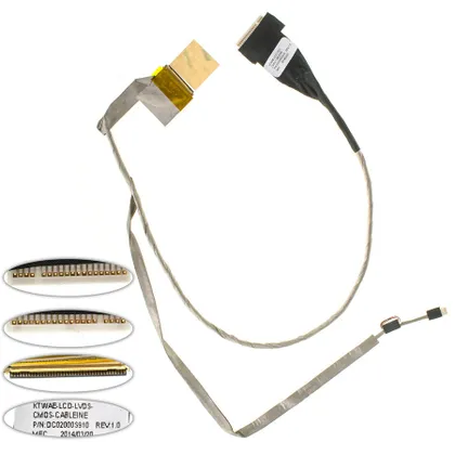 фото, Шлейф матриці для ноутбука TOSHIBA (L550, L550D, L555), LED (DC02000S910)