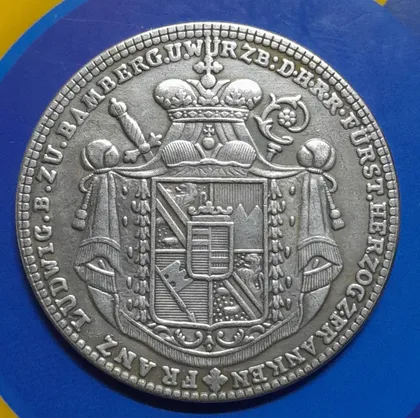 фото, Бамберг, Талер 1795 року Франц Людвіг фон Ерталь.  Копія.