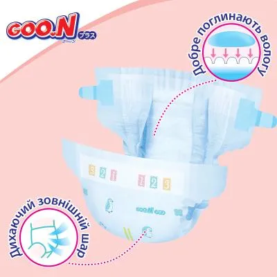 Купити Подгузники GOO.N Plus для детей 9-14 кг размер L 48 шт (21000629)