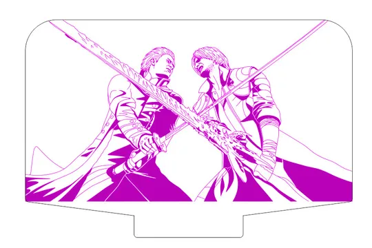 Акриловий світильник-нічник керування з телефона Devil May Cry 5 tty-n002017 Ціна